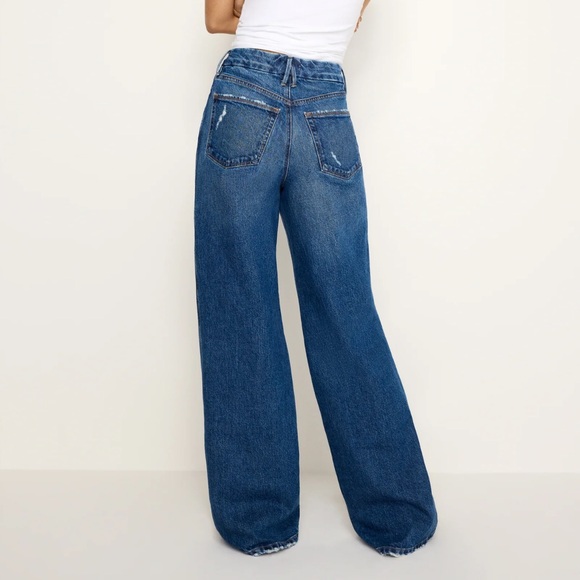 Good American Good Skate Wide Leg Jeans - Picture 4 of 9